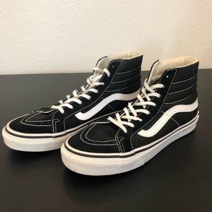 Black Hightop Vans Slim